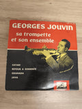Vinyle 45T Georges Jouvin sa trompette et son ensemble pochette rouge noir