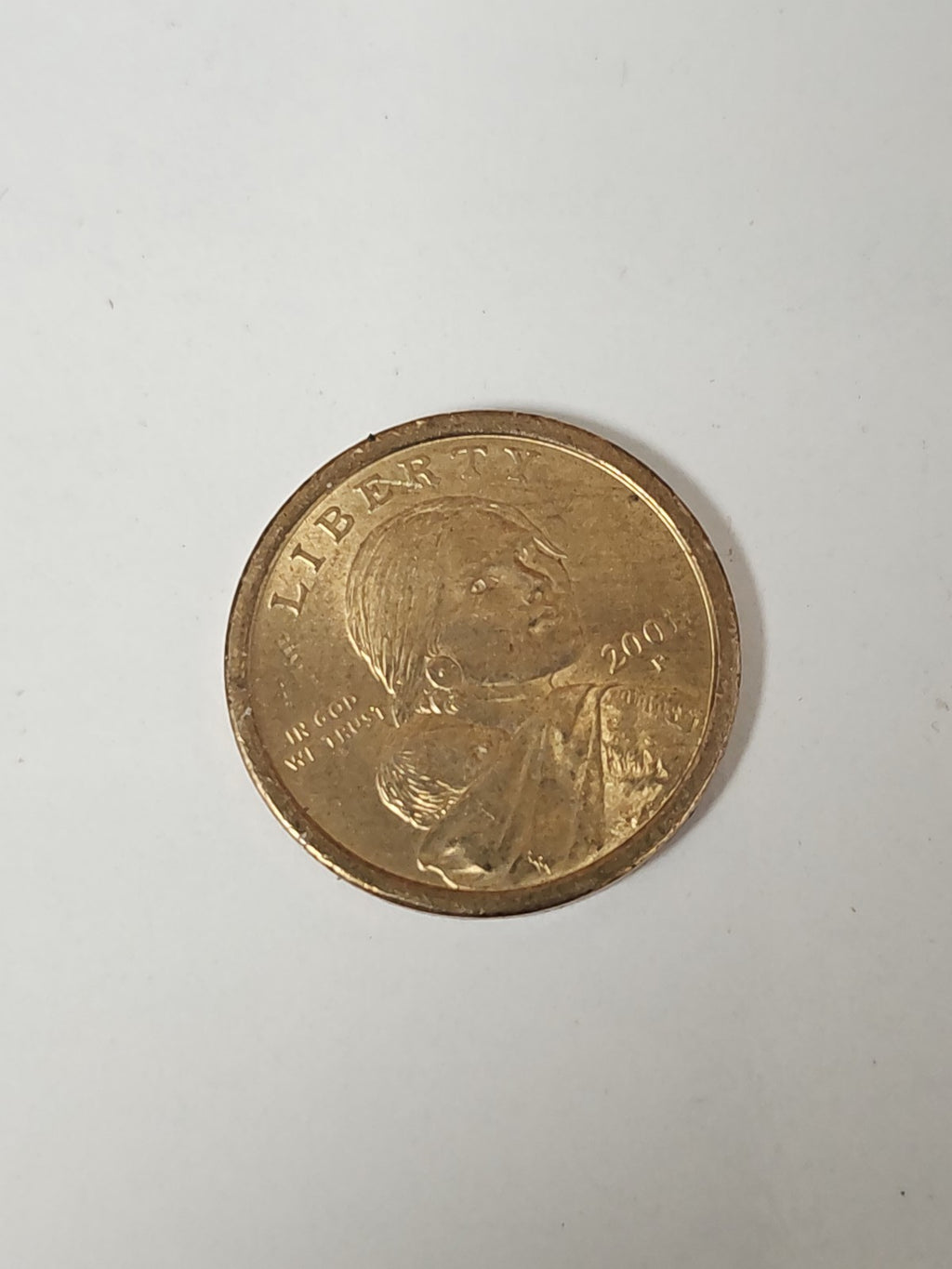 Pièce 1 Dollar Sacagawea 2000 P États-Unis Or Jaune Monnaie Américaine US