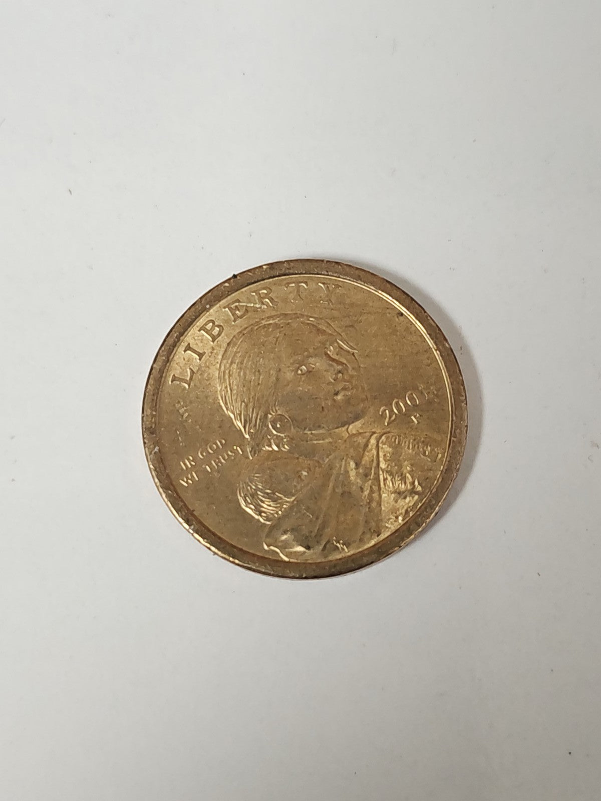 Pièce 1 Dollar Sacagawea 2000 P États-Unis Or Jaune Monnaie Américaine US