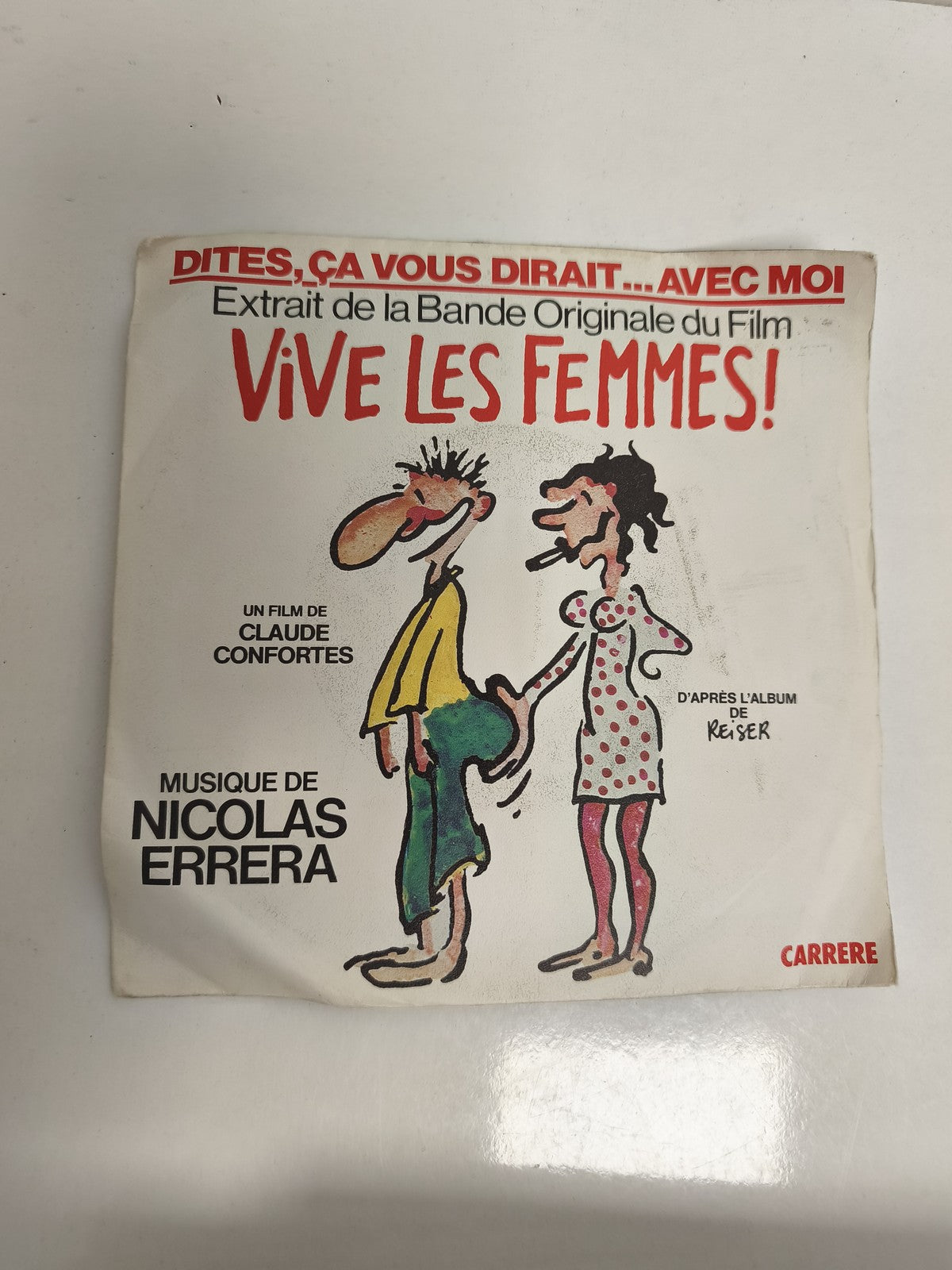 Vinyle 45 tours Vive les Femmes Nicolas Errera Carrere BOF Claude Confortès
