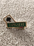 Pin's vintage Tapis Vert jeu de cartes trèfle vert blanc émaillé (Ref 5)