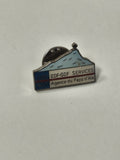 Pin's vintage ancien EDF, badge rétro électricité, collection objet publicitaire