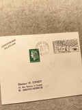 Lettre philatélique 1970 Festival Épinal oblitération spéciale Marianne