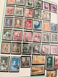 Timbres Espagne anciens oblitérés et neufs, lot philatélie Corridos, XXe siècle