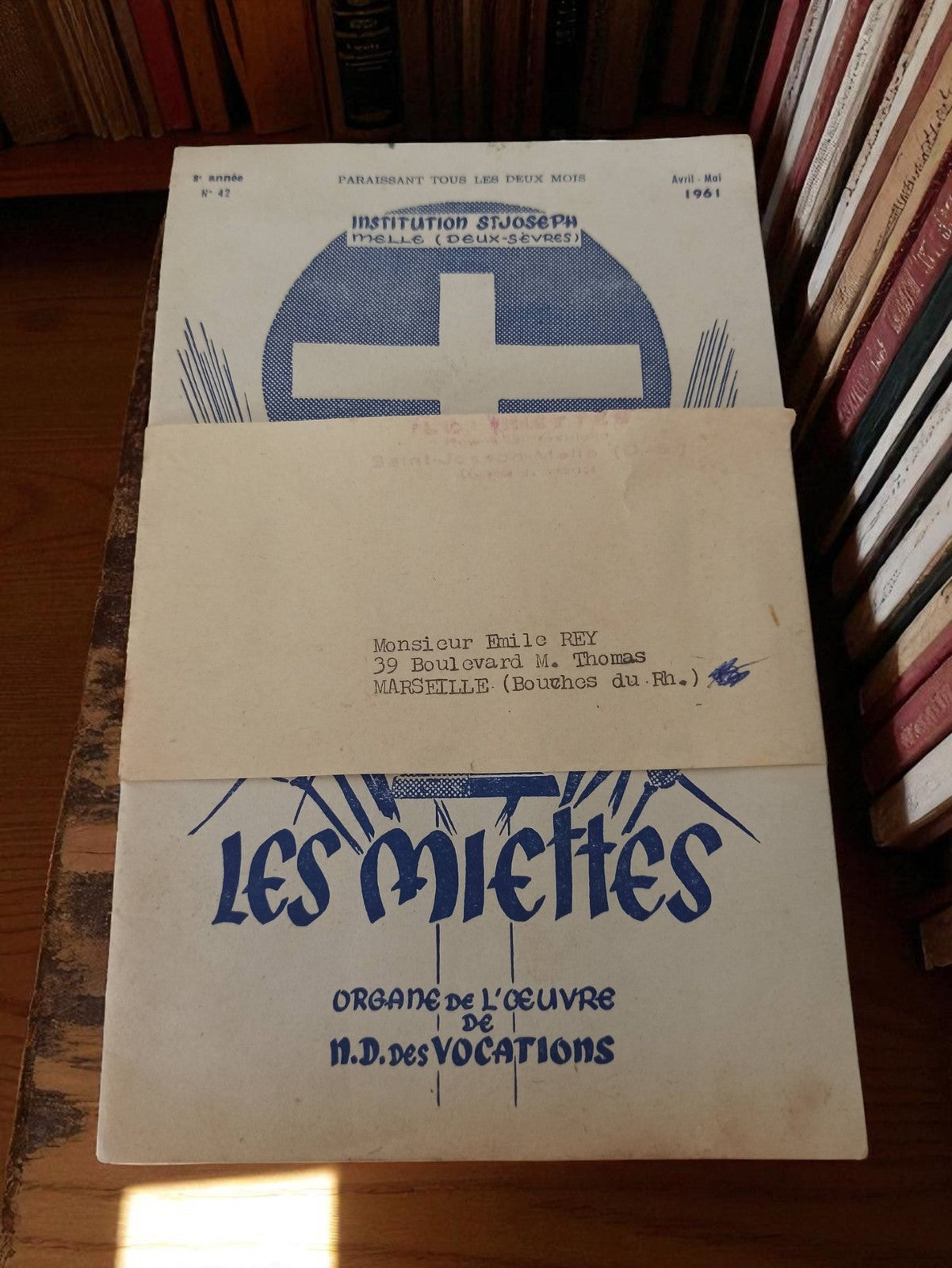 Livret ancien Institution Saint Joseph 1961 Les Miettes ND des Vocations vintage