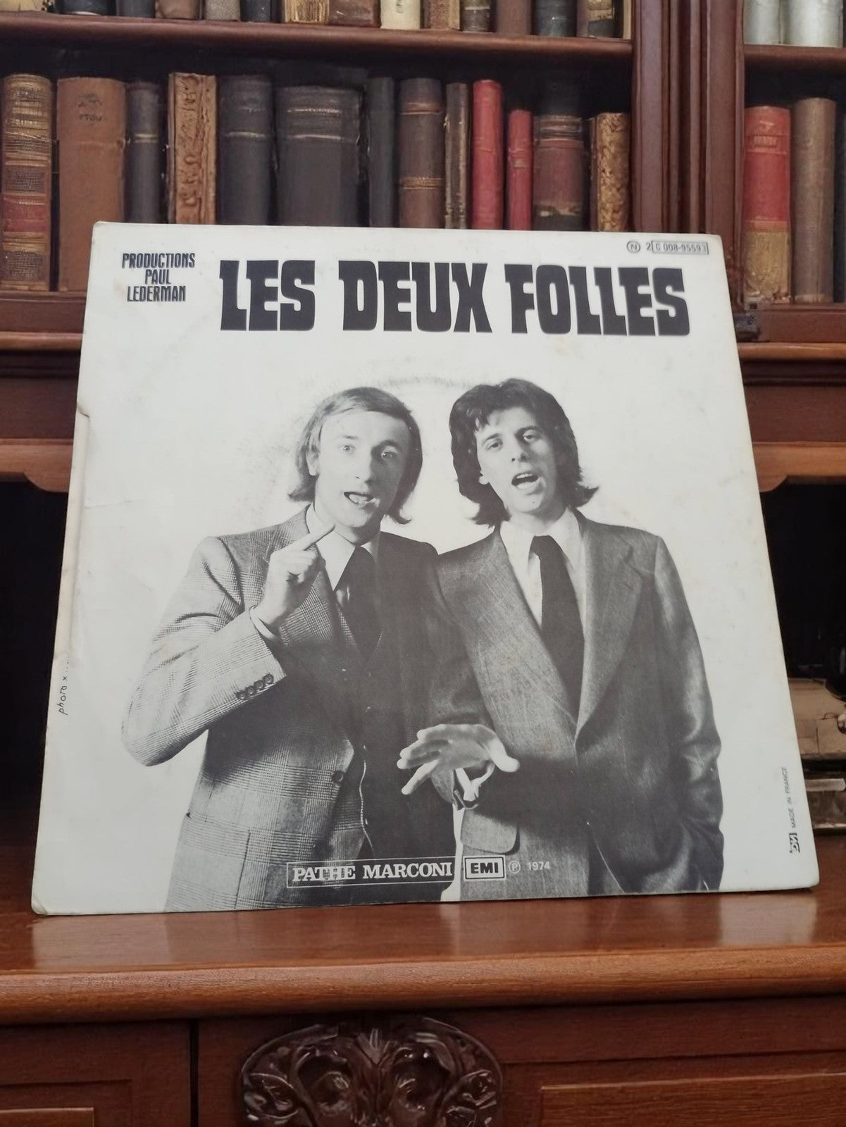 Vinyle LP Les Deux Folles Pathé Marconi 1974 vintage pochette noir et blanc EMI