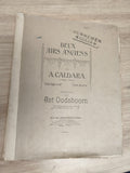 Ancien livre partitions violon piano Caldara Deux airs anciens Oudshoorn