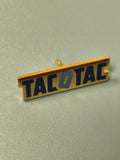 Vintage pin's TACOTAC ancien, émaillé, bleu et doré, collection loterie