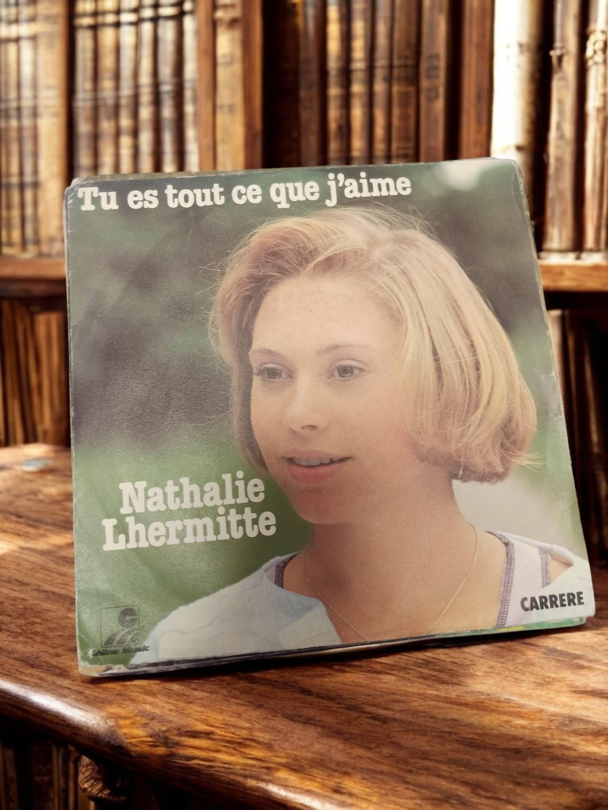 Vinyle 45 tours Nathalie Lhermitte Tu es tout ce que j’aime vintage Carrere rétr