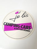 Autocollant ancien rétro publicitaire grand format pour camping-car collection d
