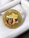 Médaille souvenir Lyon dorée blason ville ancienne vintage France