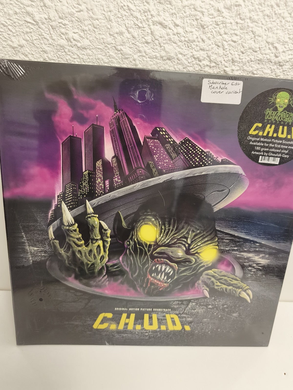 Vinyle 33 tours C.H.U.D. Waxwork neuf cover variant Manhole