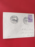 Enveloppe philatélie Monaco timbre violet cachets Méditerranée Philatelic