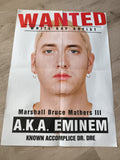 Poster Eminem Wanted Rap US Marshall Mathers Affiche déco hip-hop