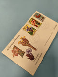 Enveloppe FDC premier jour Gabon avec timbres fleurs, Flore du Gabon