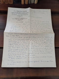Lettre manuscrite vintage 1943 guerre Seconde Guerre mondiale à sa femme