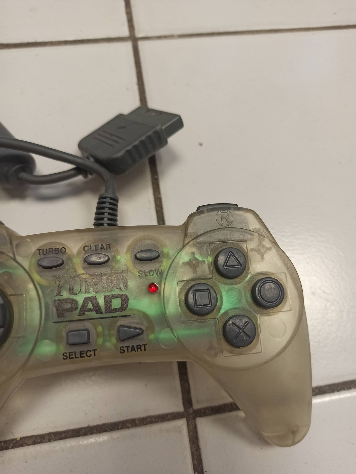 Manette Turbo Pad pour PlayStation 1 PS1, compatible, fonction turbo, d'occasion