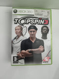 Jeu Xbox 360 Top Spin 3 2K Sports tennis PAL, boîte d'origine