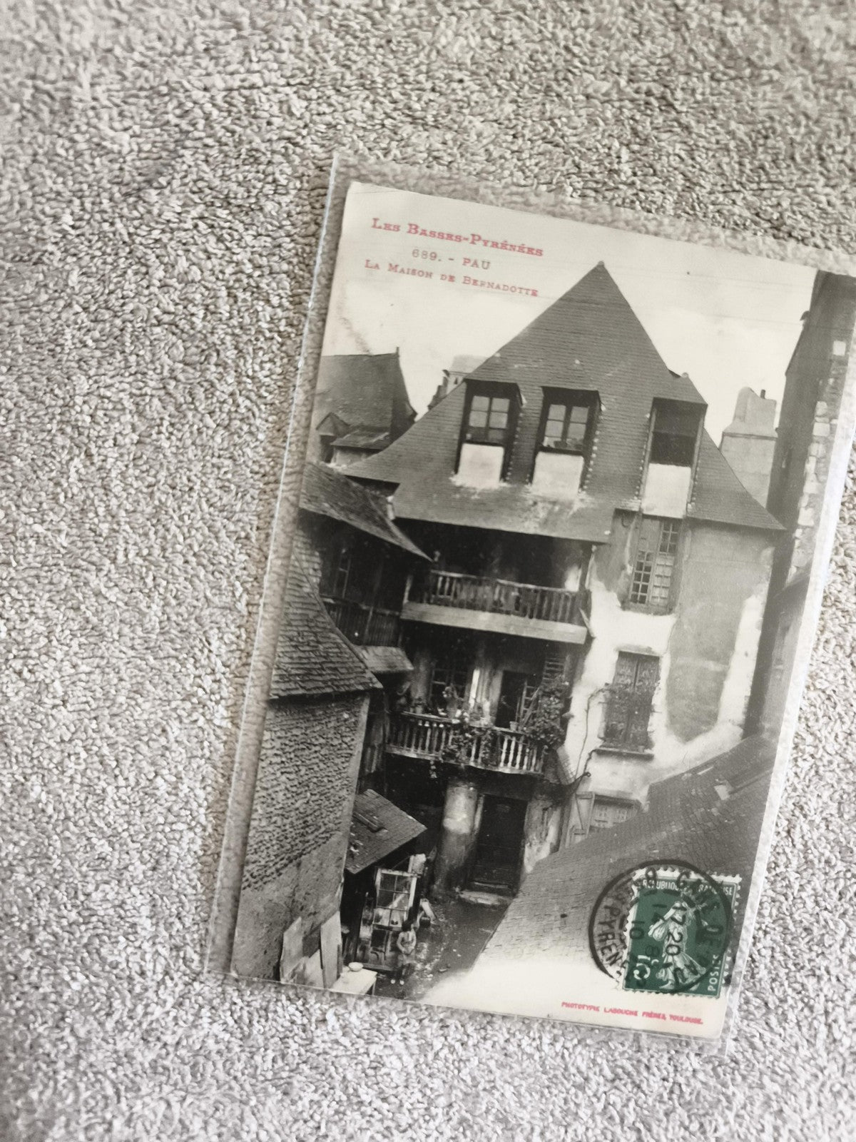 CPA Pau Maison de Bernadotte Basses-Pyrénées phototypie ancienne