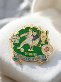Pin's Olympique de Marseille OM C1 92/93 vintage badge football Marseille Glasgo