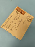 Ancienne enveloppe timbrée oblitérée Paris Versailles pour collection philatélie