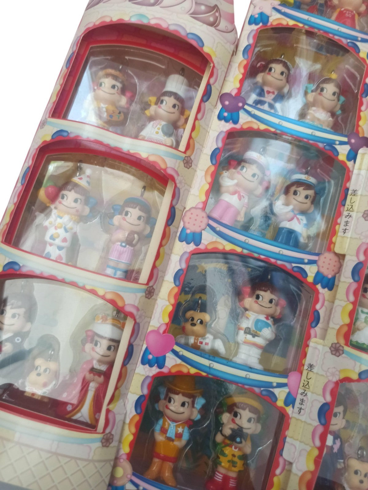 Figurines Fujiya Peko-chan 21st Century 50th Anniversary set présentoir
