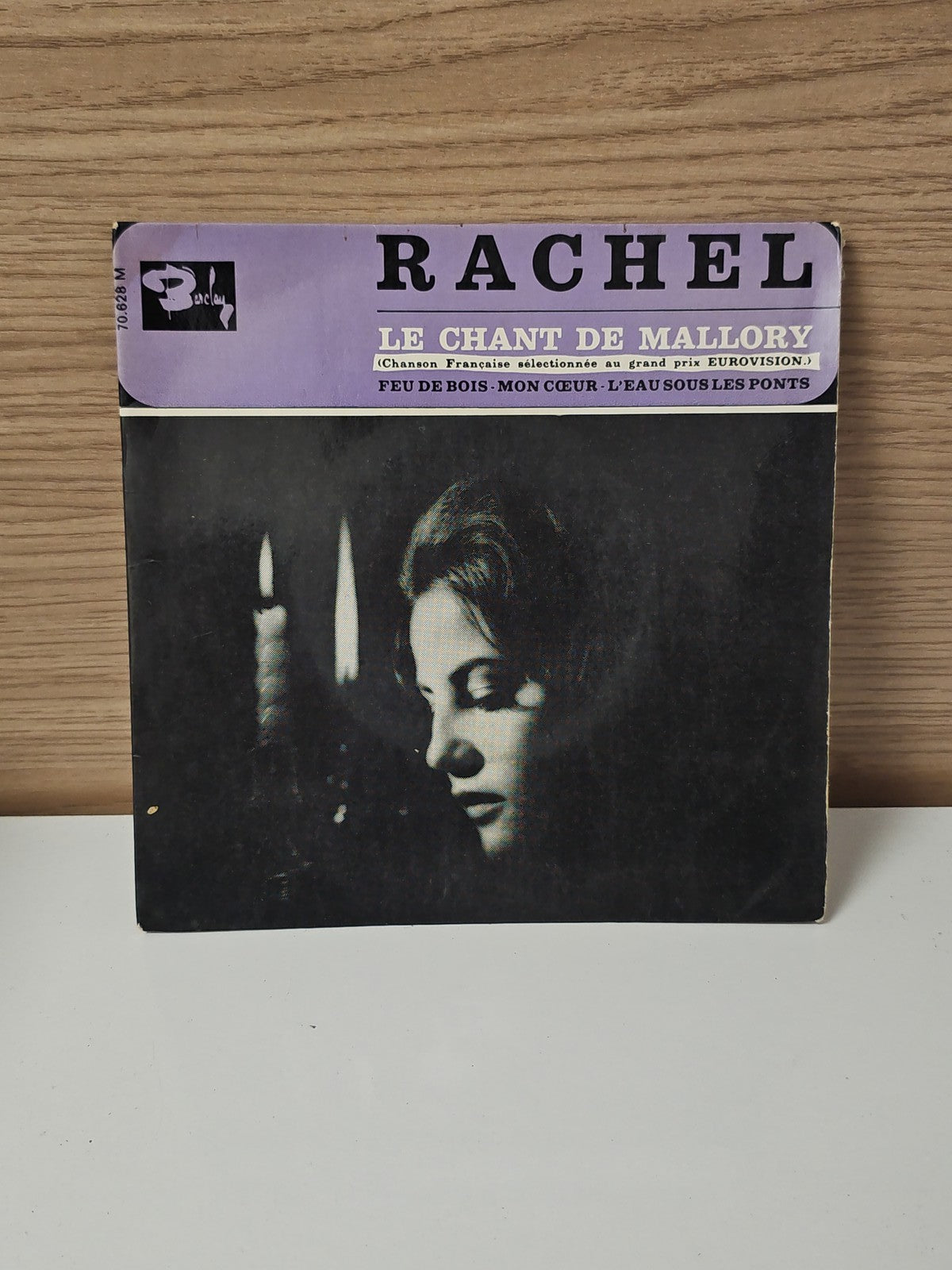 Vinyle 45T rétro Rachel ? Le Chant de Mallory, disque ancien collection années 6