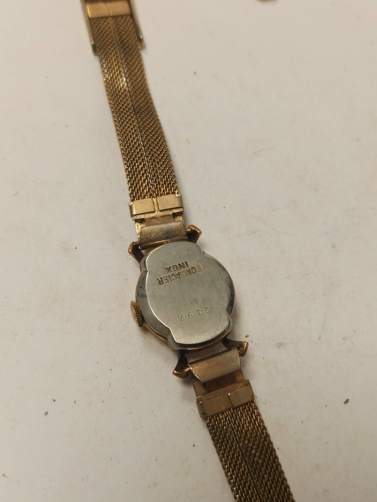 Montre femme Blimaur vintage mécanique plaquée or rétro à réviser