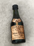 Miniature alcool TORRES Solera Selecta brandy bouteille 5 Reserva partiellement