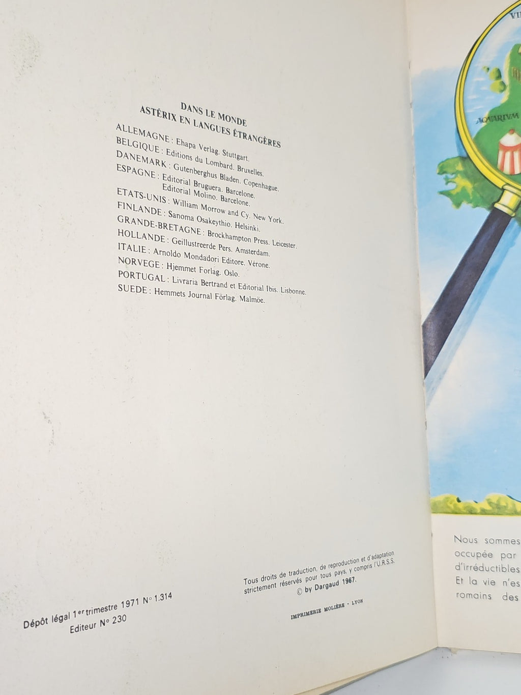Astérix le Gaulois EO 1967 ? Bande dessinée Astérix Légionnaire édition original