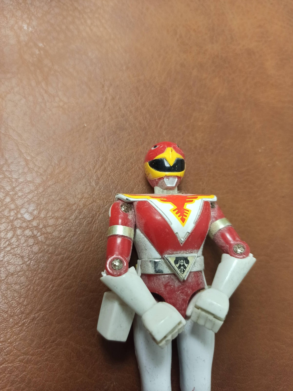 Figurine vintage Jetman Red Hawk Bandai 1990 jouet ancien Bioman sentai