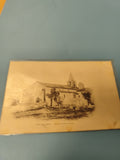 Carte postale ancienne CPA Eglise Paroissiale Fos-sur-Mer noir et blanc