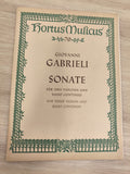 Ancien livre partitions Gabrieli Hortus Musicus violon piano baroque vintage