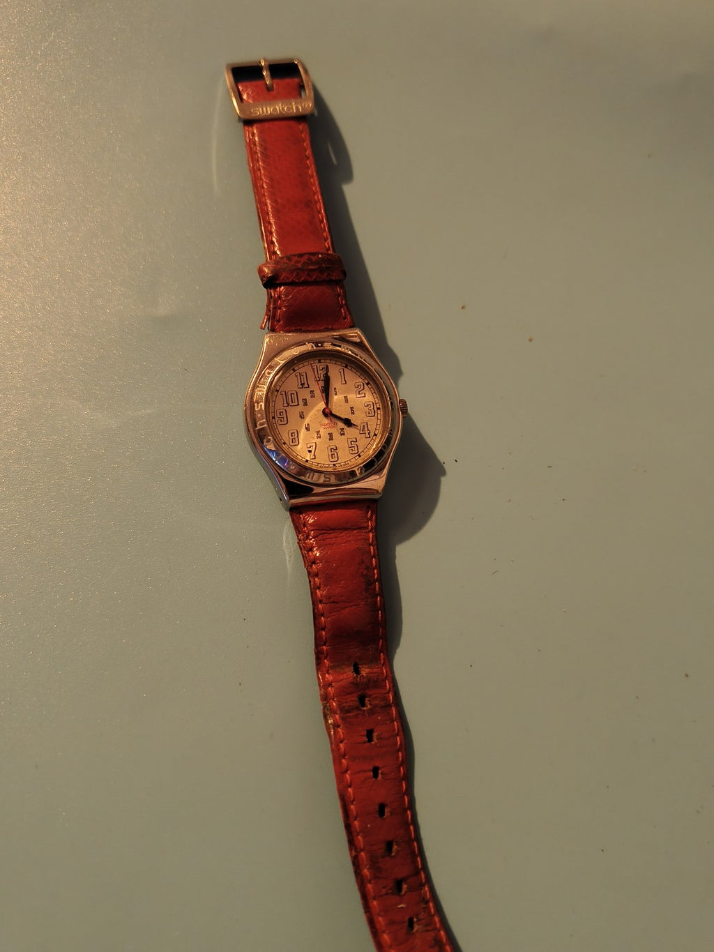 Montre Swatch Irony homme, modèle élégant d'occasion, montre-bracelet suisse fia