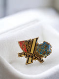 Pin's vintage Stade Rennais OM badge ancien football GTM émaillé