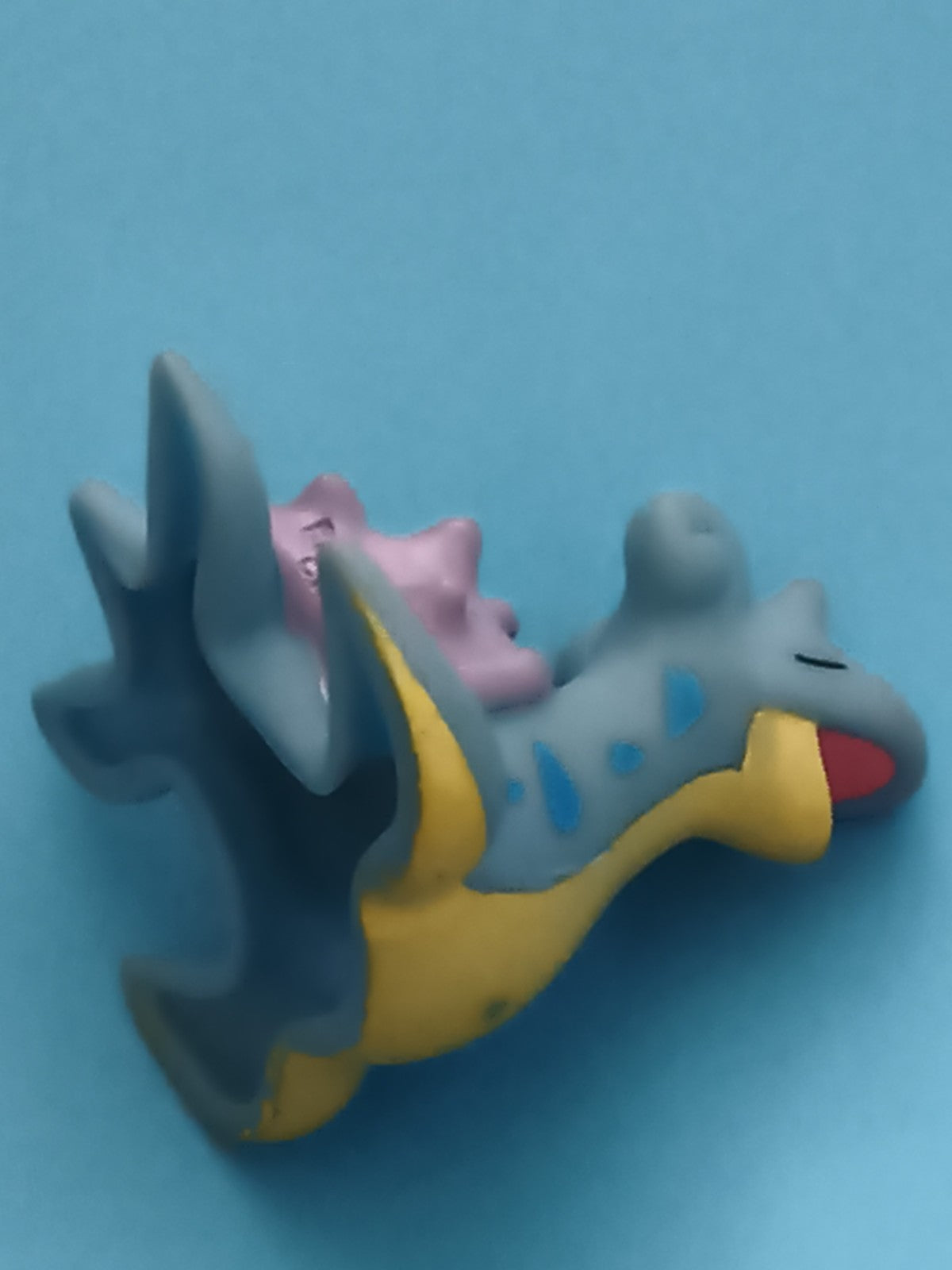 Marionnette doigt Pokémon Lapras figurine jouet souple bleu jaune