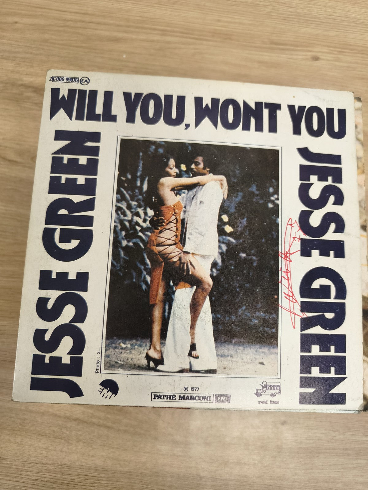 Vinyle 45T Jesse Green Will You, Won't You Pochette Photo Couleur (Ref 4)
