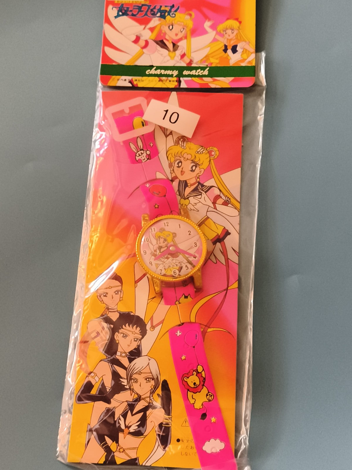Montre Sailor Moon vintage charmy watch rose anime Japan années 90