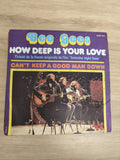 Vinyle 45T Bee Gees How Deep Is Your Love / Can't Keep A Good Man Down pochette