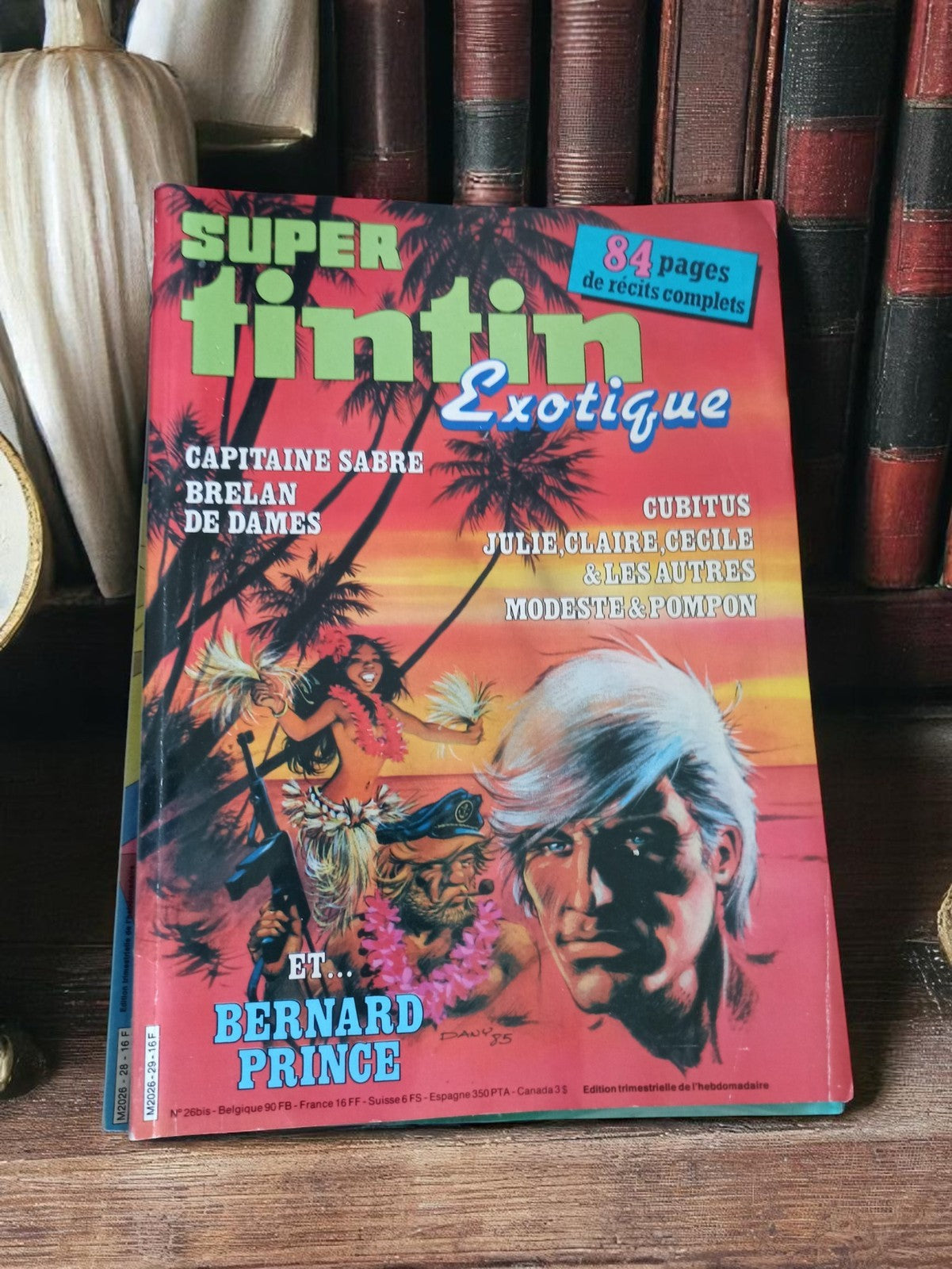 Magazine Super Tintin Exotique vintage, édition ancienne, Bernard Prince