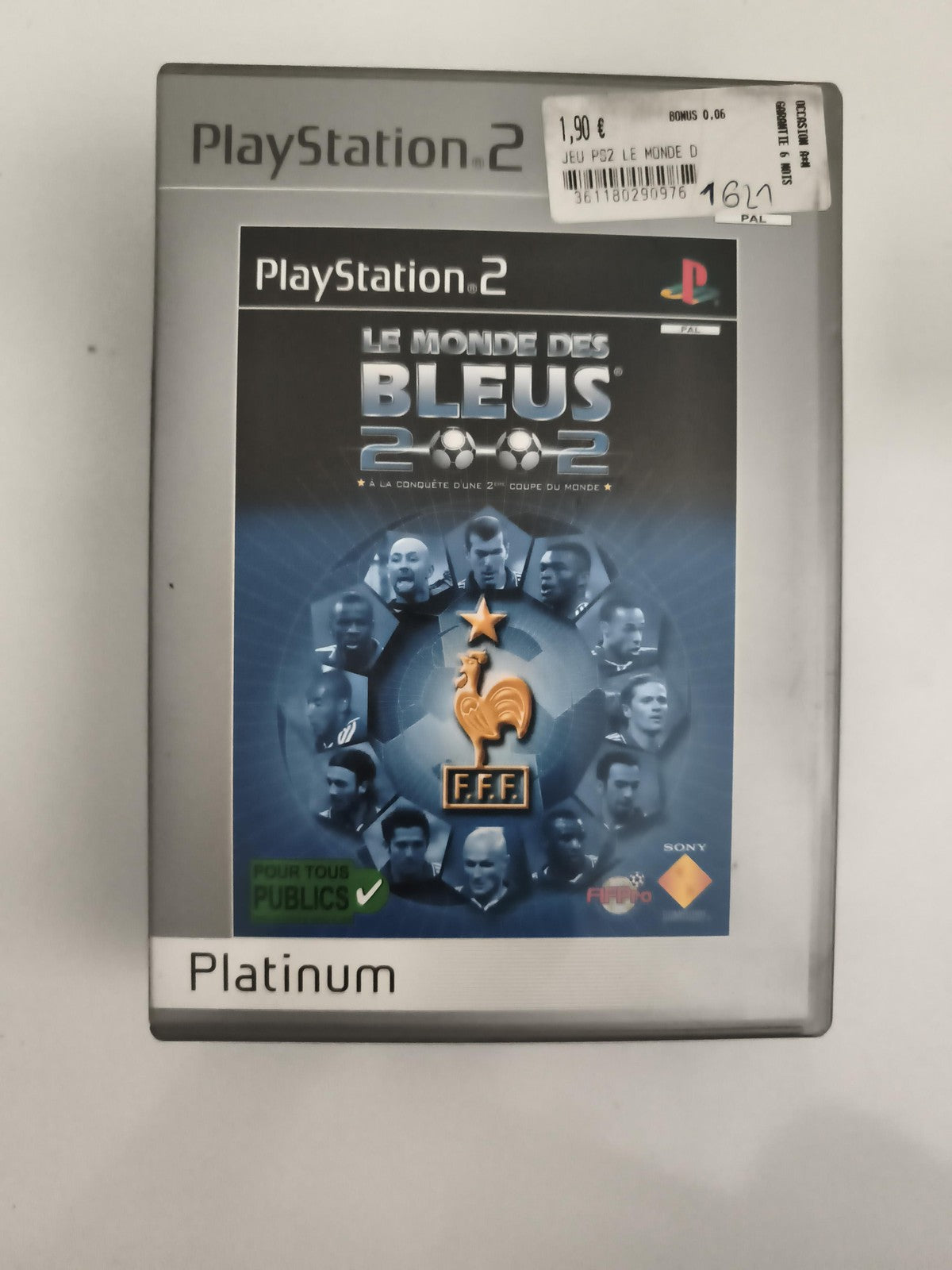 Jeu PS2 Le Monde des Bleus 2002 PlayStation 2 Platinum football FFF PAL