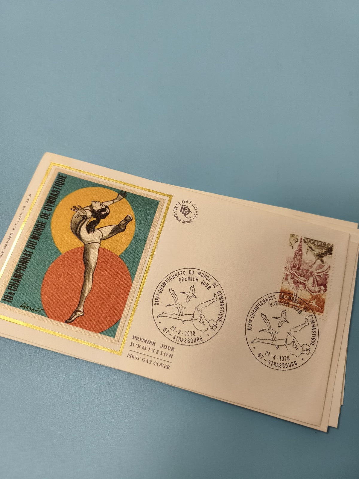Enveloppe FDC premier jour d?émission Gymnastique 1978 Strasbourg timbre France