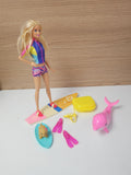 Poupée Barbie rétro Magie des Dauphins ancienne, jouet vintage collection rare