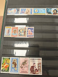 Lot de timbres République Centrafricaine thèmes santé science animaux (support e