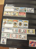 Lot timbres île Maurice et Malawi, thèmes variés, multicolores, d'occasion