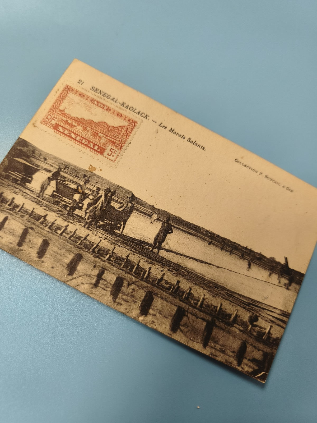 Ancienne carte postale Sénégal Kaolack oblitérée philatélie vintage Ref 4