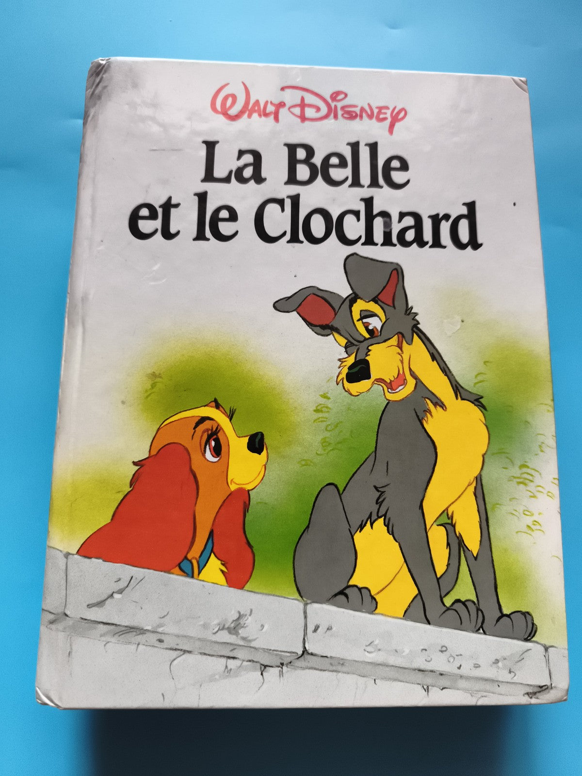 Livre Walt Disney La Belle et le Clochard couverture rigide illustrée