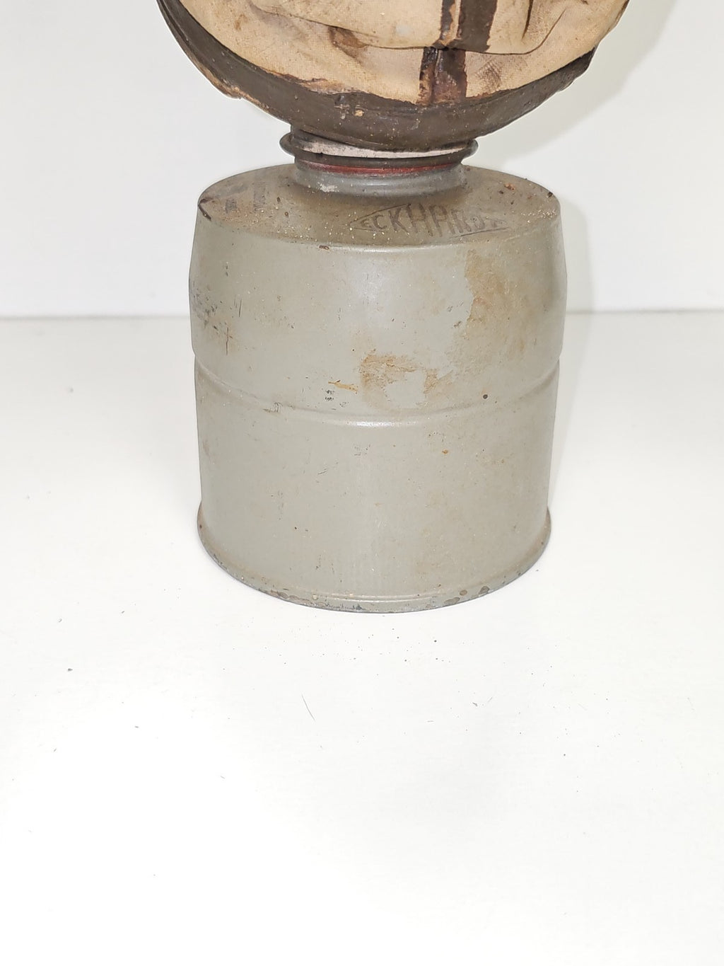 Masque à gaz ancien Ancienne vintage, objet de collection rétro authentique rare