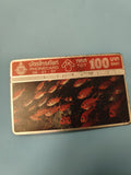 Ancienne télécarte thaïlandaise 100 Baht poissons rouges vintage collection