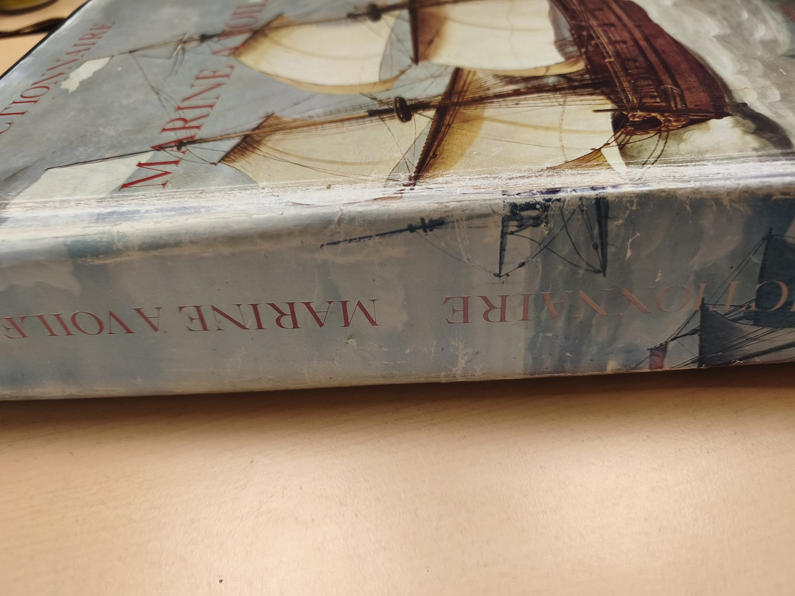 Rare dictionnaire ancien de la marine à voile Bonnefoux et Paris vintage collect